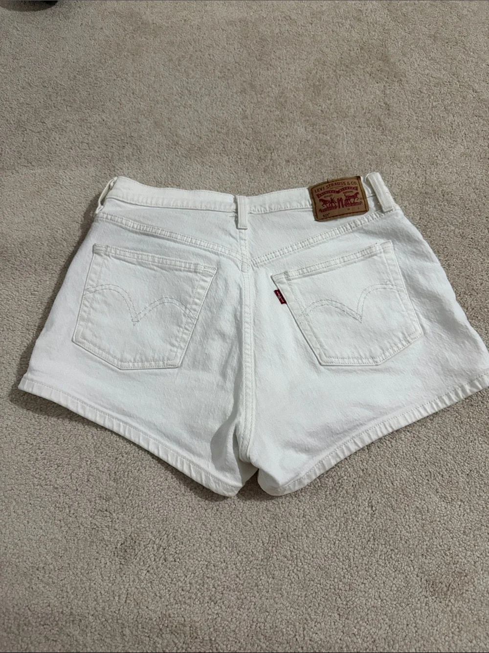 Levi’s 501 Denim White Shorts